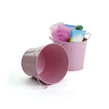 65 tin pot light pink by08 1lp wholesale metal containers pails pots