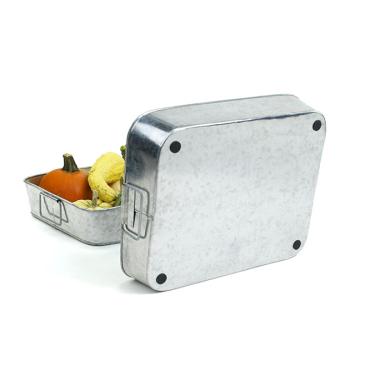 15x12x3 rectangle galvanized tray ty37 1 wholesale metal containers rect sq ov