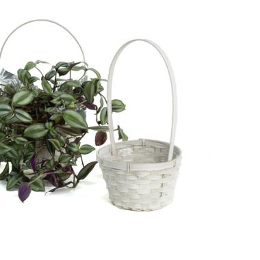 6  bamboo utility shop whiite so576 1w wholesale basket containers handled baskets