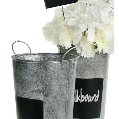 french bucket vintage chalk board by886 1vinch wholesale metal containers