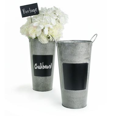 french bucket vintage chalk board by886 1vinch wholesale metal containers