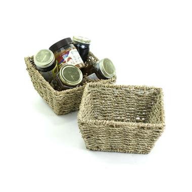 wholesale 8 square woven tray