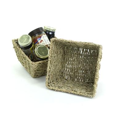 wholesale 8 square woven tray