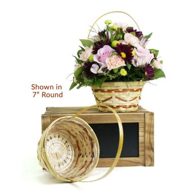6  bamboo utility shop natural single so576 1n wholesale basket containers handled