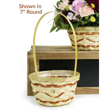 6  bamboo utility shop natural single so576 1n wholesale basket containers handled