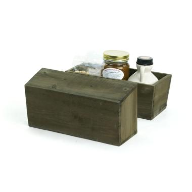wood rectangle tray sm stained td490 1s handles bowls trays