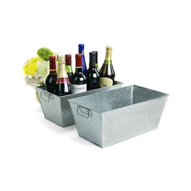 14  rectangle tin tray galvanized ty35 1 wholesale metal containers rect sq