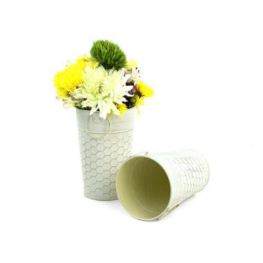 55  french bucket creamantique white honeycomb embossed by885 1eac wholesale metal