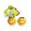 solid iron bowl smiley face golden yellow by207 1 wholesale metal