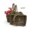 dark willow rectangle basket su51 3 wholesale containers handled baskets large