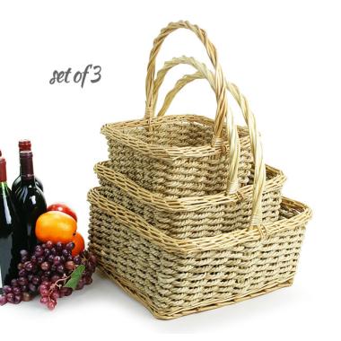 sq peeled willowcorn husk shop s3 sb22 3 wholesale basket containers handled