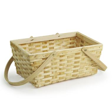 woodchip rectangle dbl fold handle sd59 1nat wholesale basket containers handled