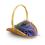peeled willow oval fireside basket 18 honey
