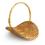 peeled willow oval fireside basket 18 honey