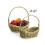 willow oval rope gift basket packaging handles
