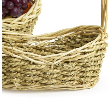 willow oval rope gift basket packaging handles