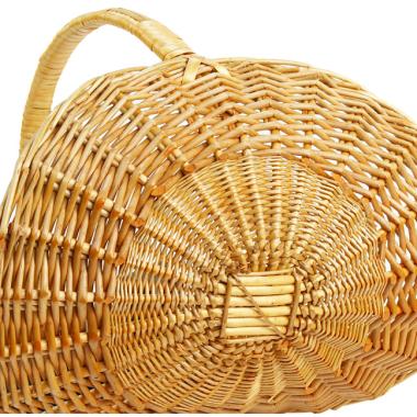 peeled willow oval fireside basket 16  honey sw16 1 wholesale