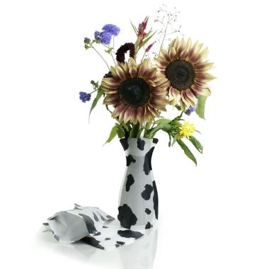 poly collapsible vase cow print 10pk vp101 10 wholesale vases