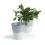 475  galvanized vasewhite base by125 1w wholesale pot covers metal containers