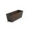 14 metal rectangle window box antique brown