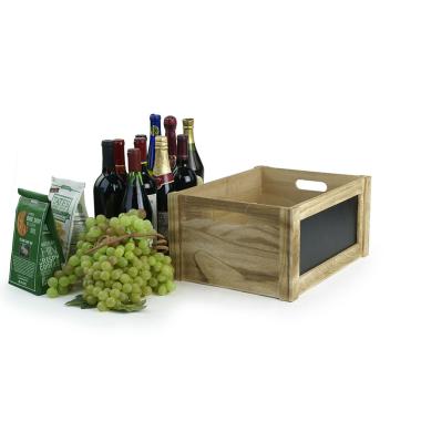 wood crate burnt finish chalkboard extra large