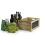 wood crate burnt finish chalkboard extra large