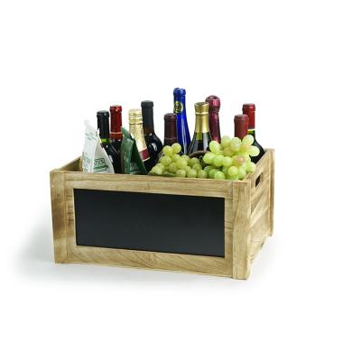 wood crate burnt finish chalkboard extra large