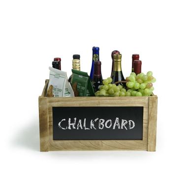 wood crate burnt finish chalkboard extra large