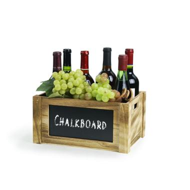 wood crate burnt finish chalkboard medium
