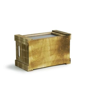 wood crate burnt finish chalkboard small
