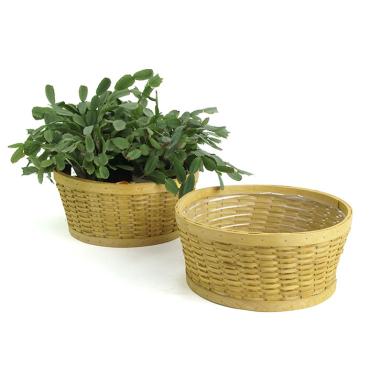 woodchip round bowl honey color extra large