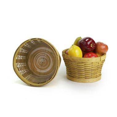 woodchip round bowl honey color medium